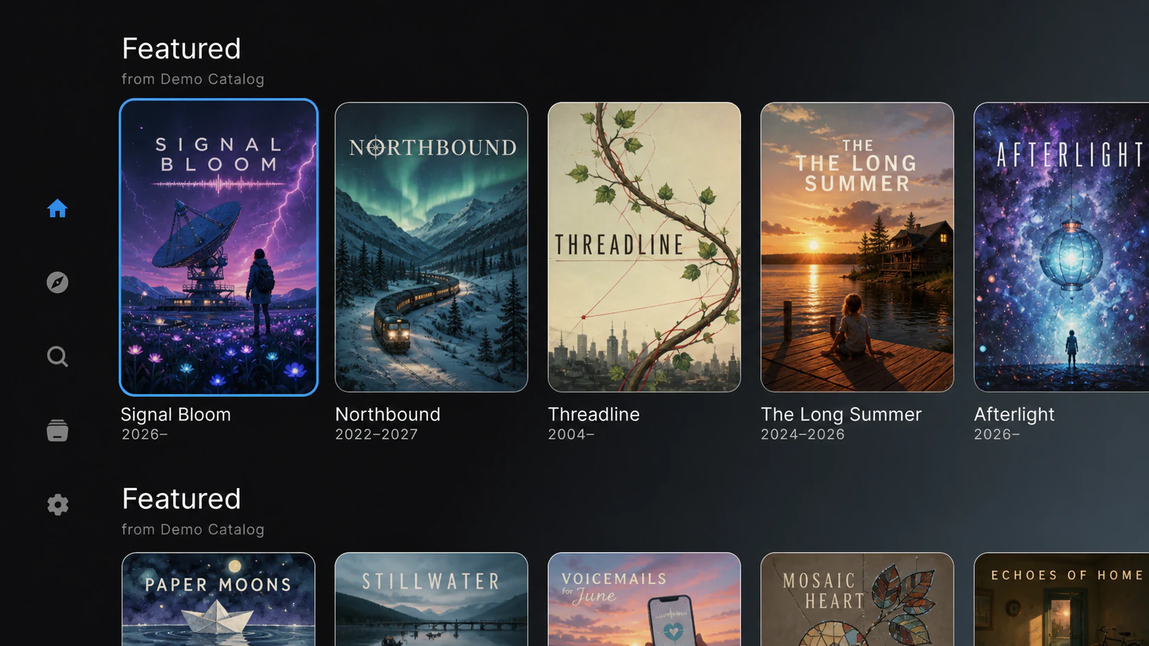 RealStream Homepage Example